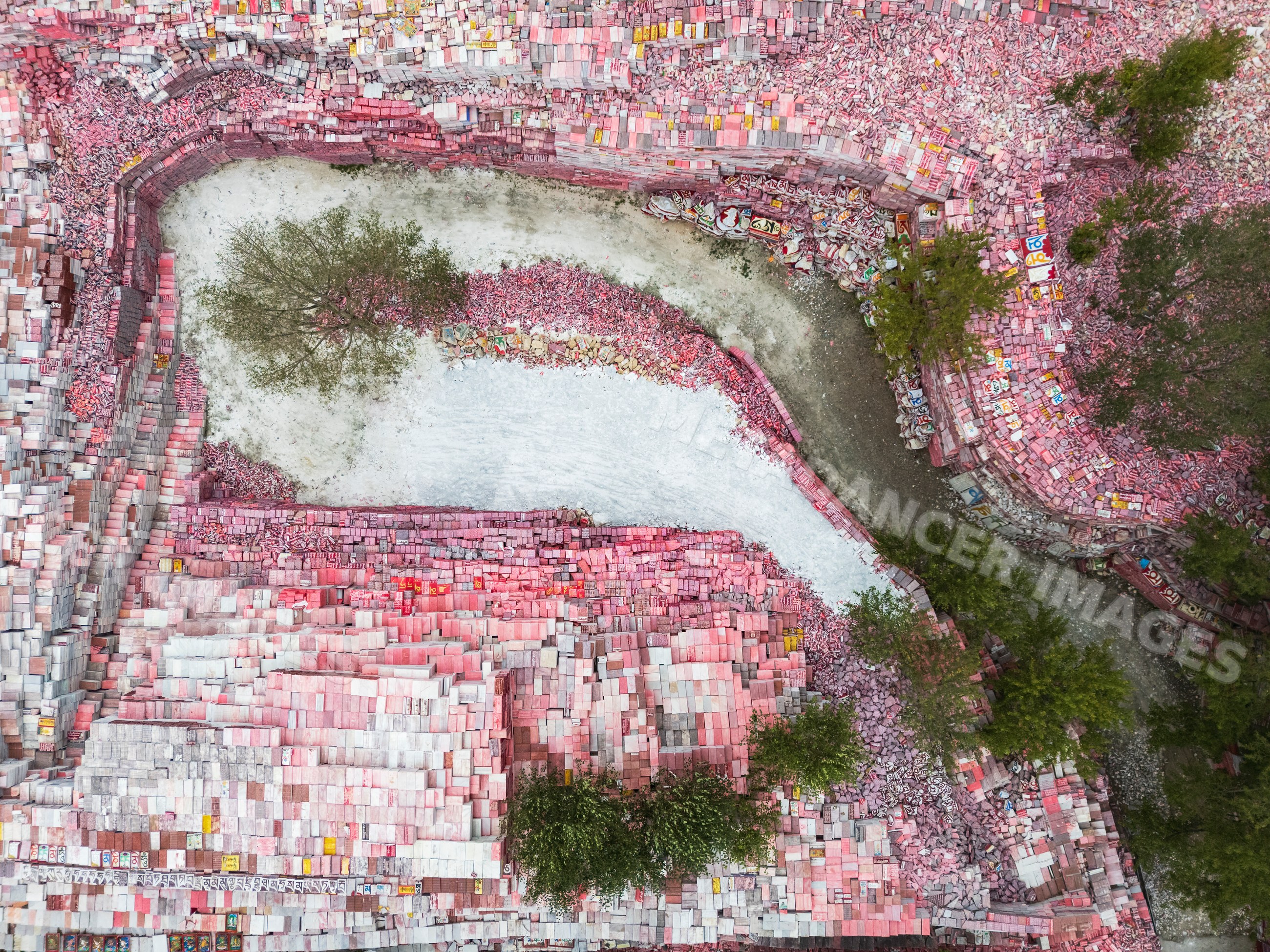 Aerial view of the Jiana Mani city