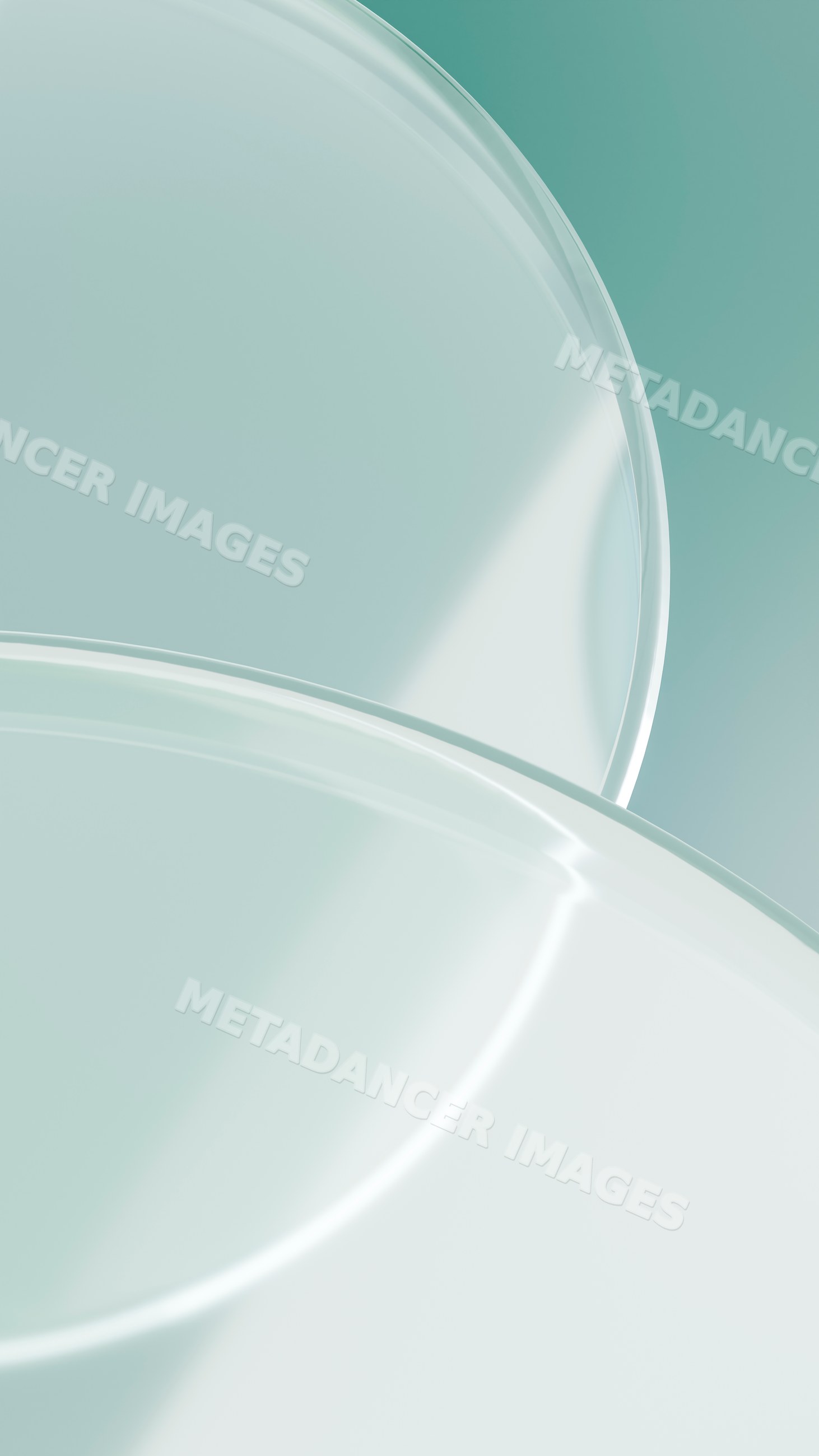 Transparent overlapping plates with smooth reflections