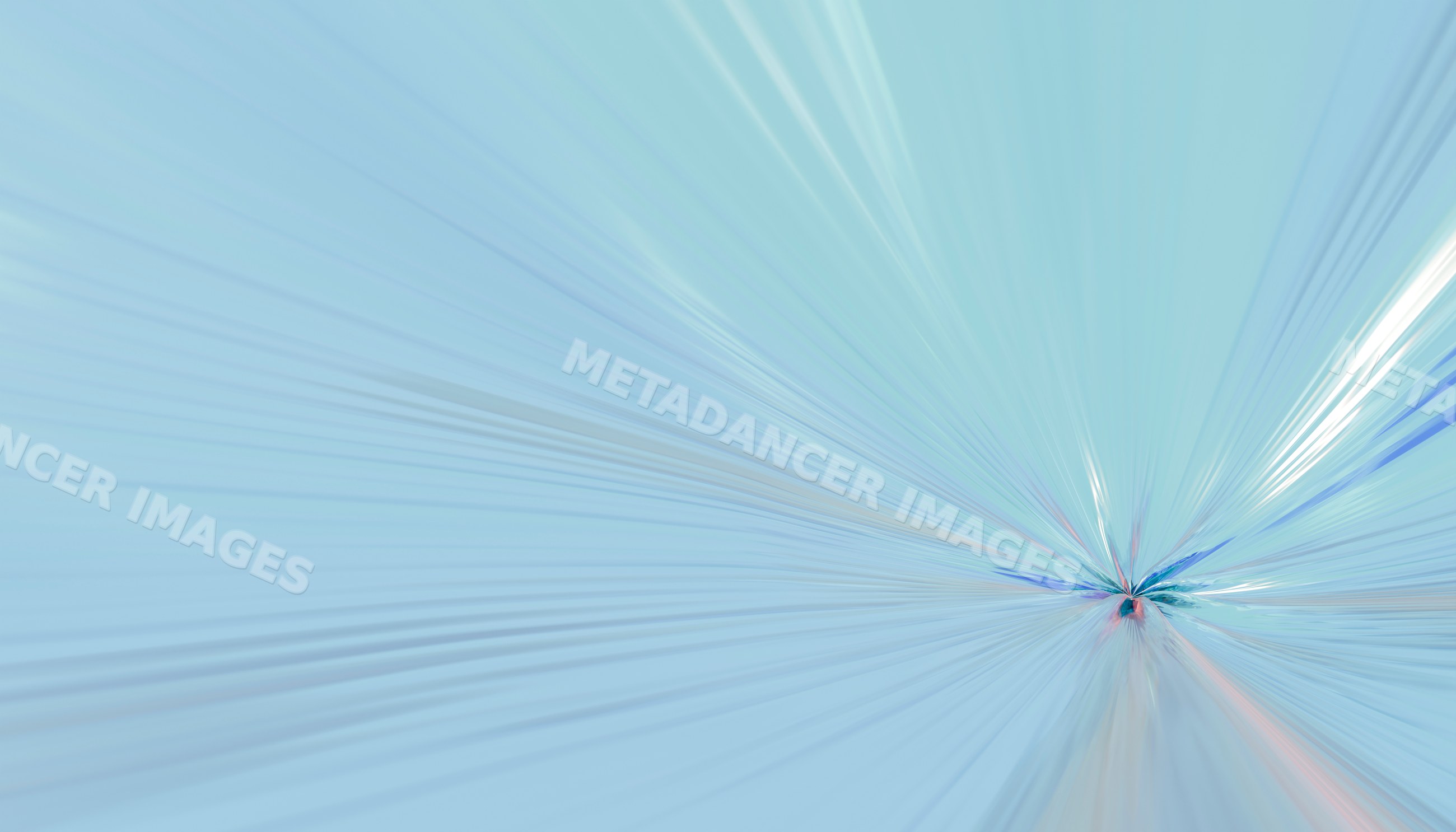 Abstract digital art showing radial light burst with blue tones