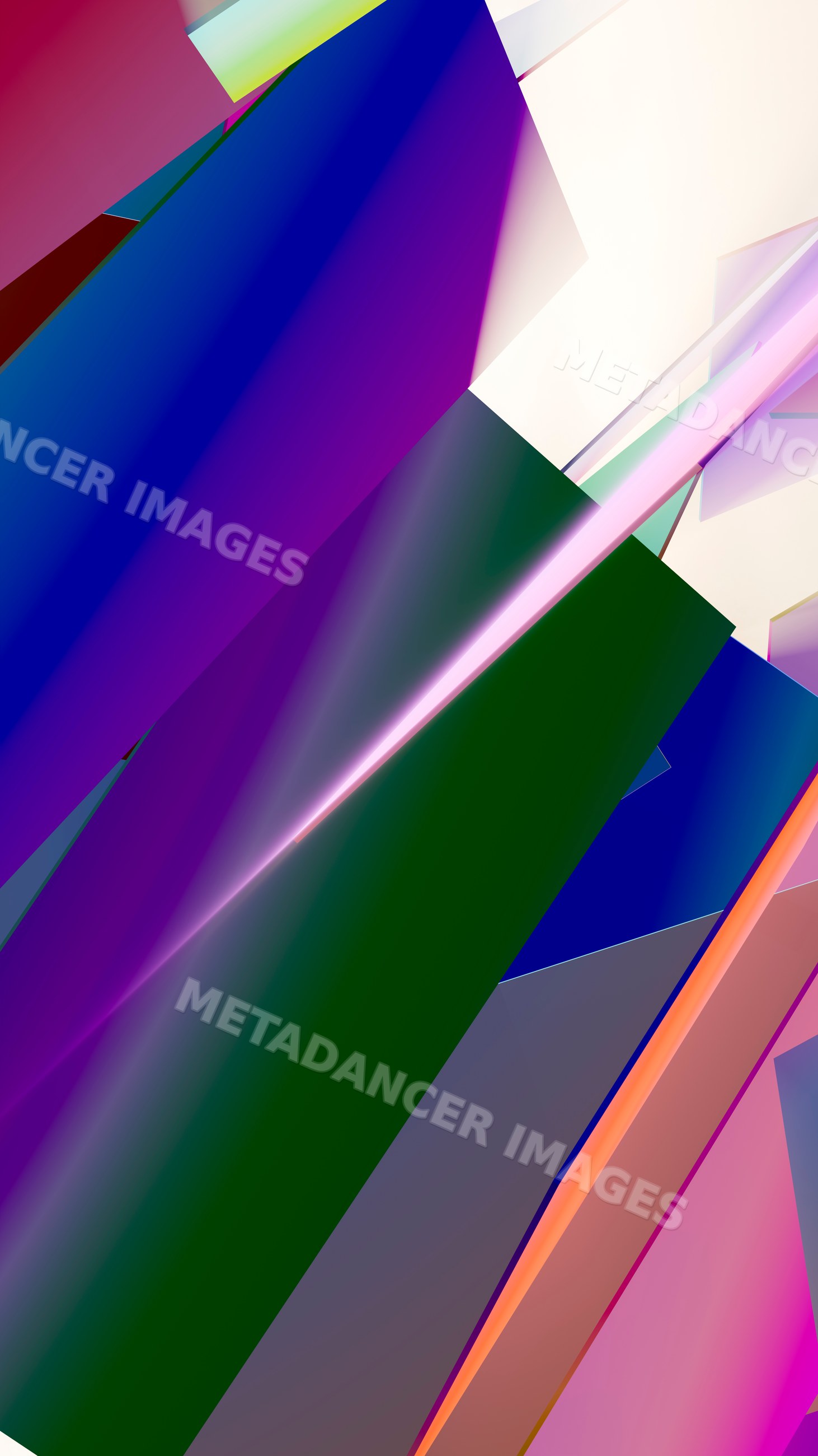 Abstract colorful geometric digital illustration with gradients