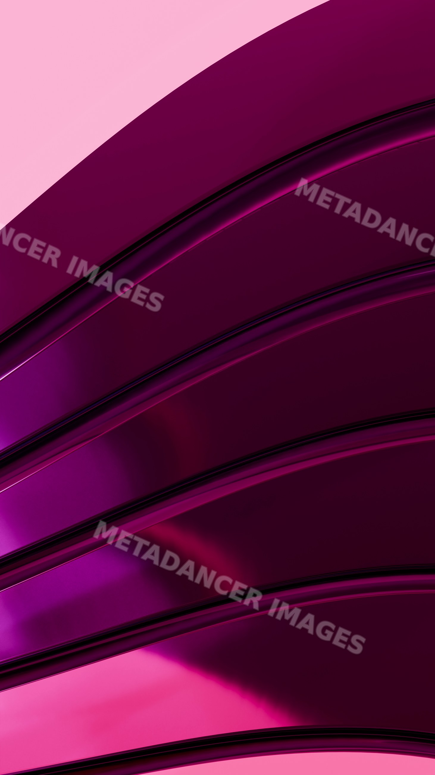 Abstract digital artwork of smooth purple and pink curved waves