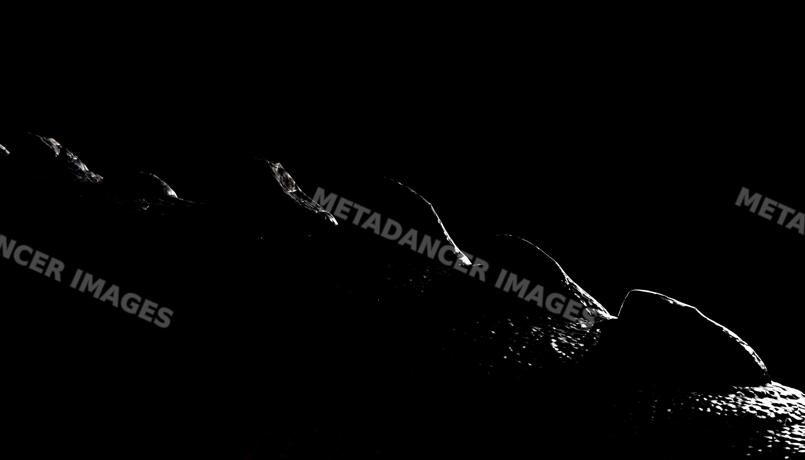 Close-up of dinosaur skin and spikes silhouette in dramatic lighting