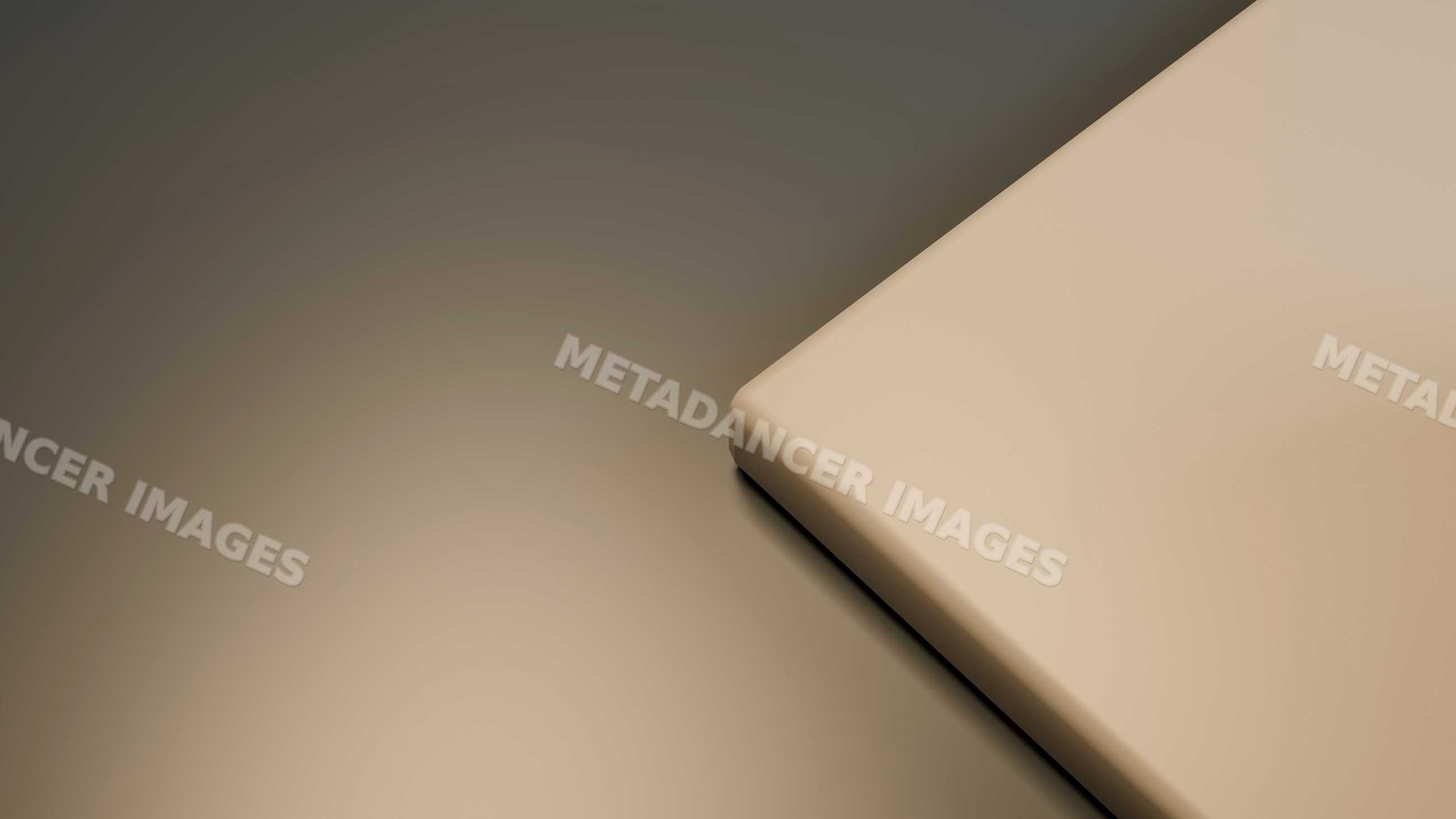Smooth beige corner surface with matte texture and gradient lighting