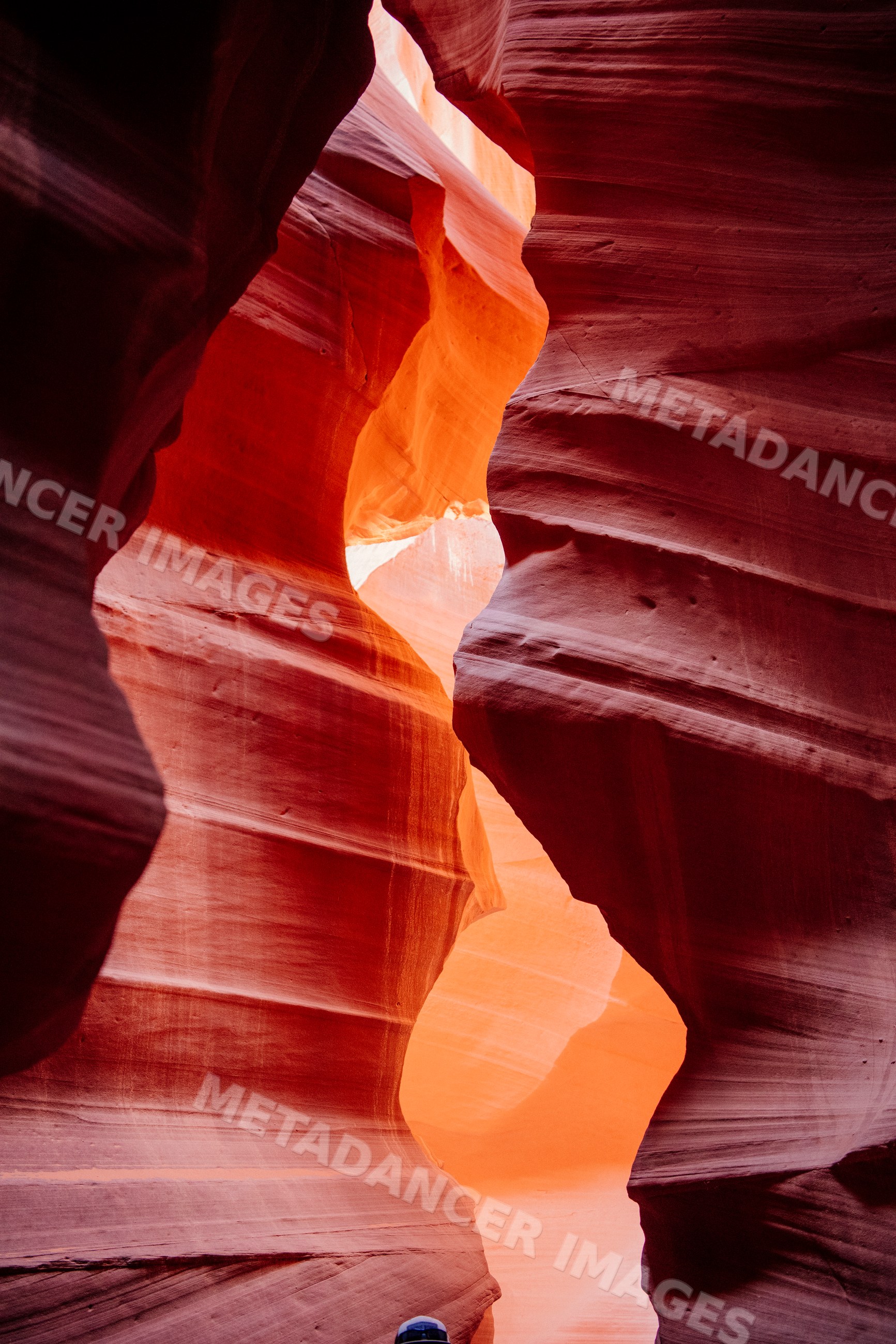 Antelope canyon narrow sandstone slot canyon in Navajo Land Arizona