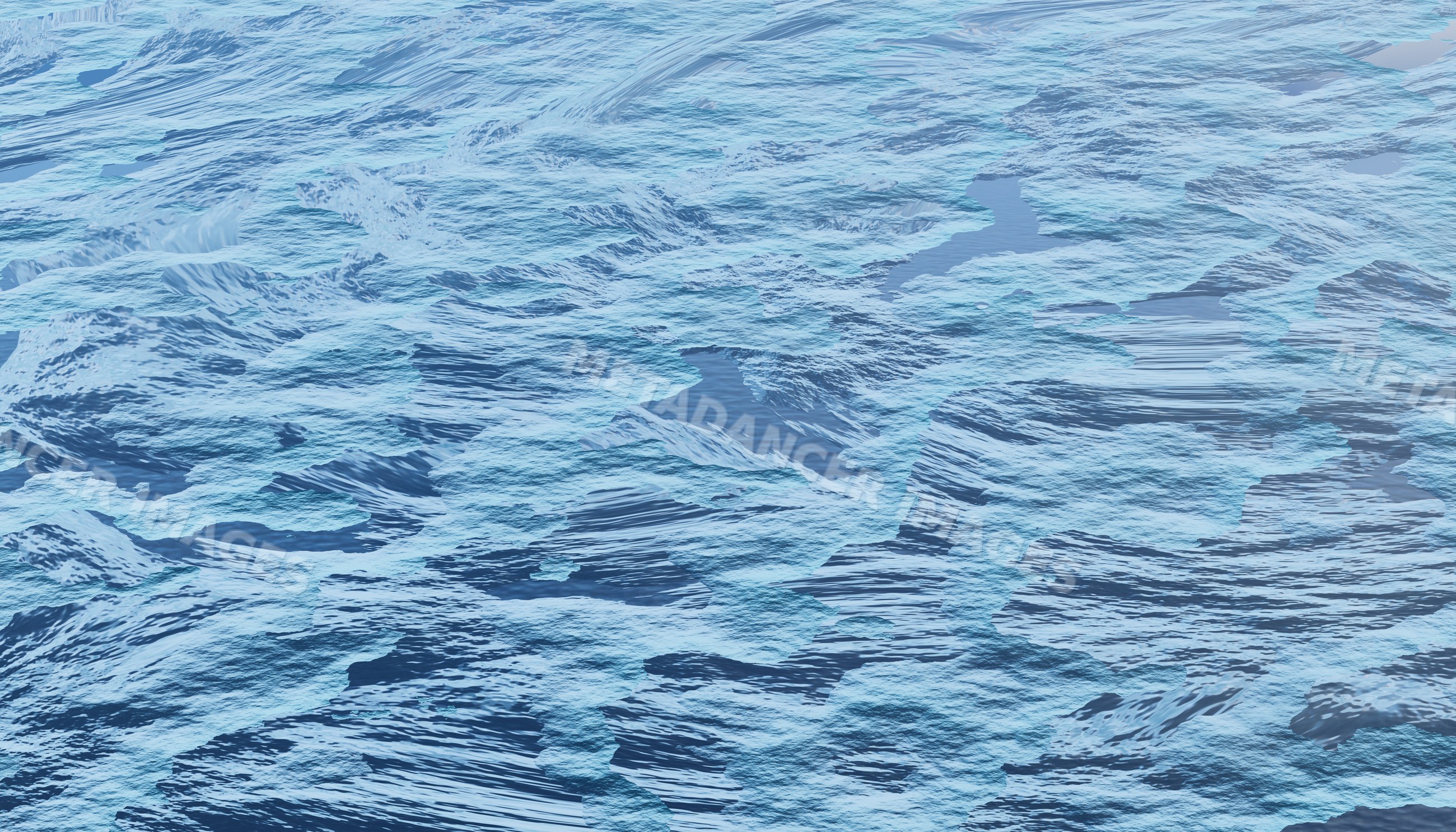 Sea surface with small waves and ripples showing natural water texture