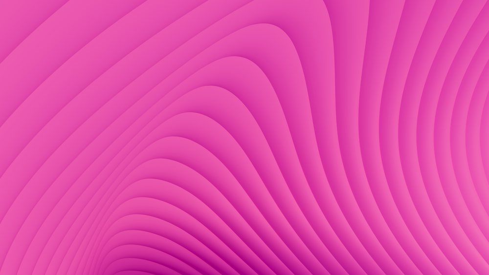 Abstract flowing pink curved waves background pattern