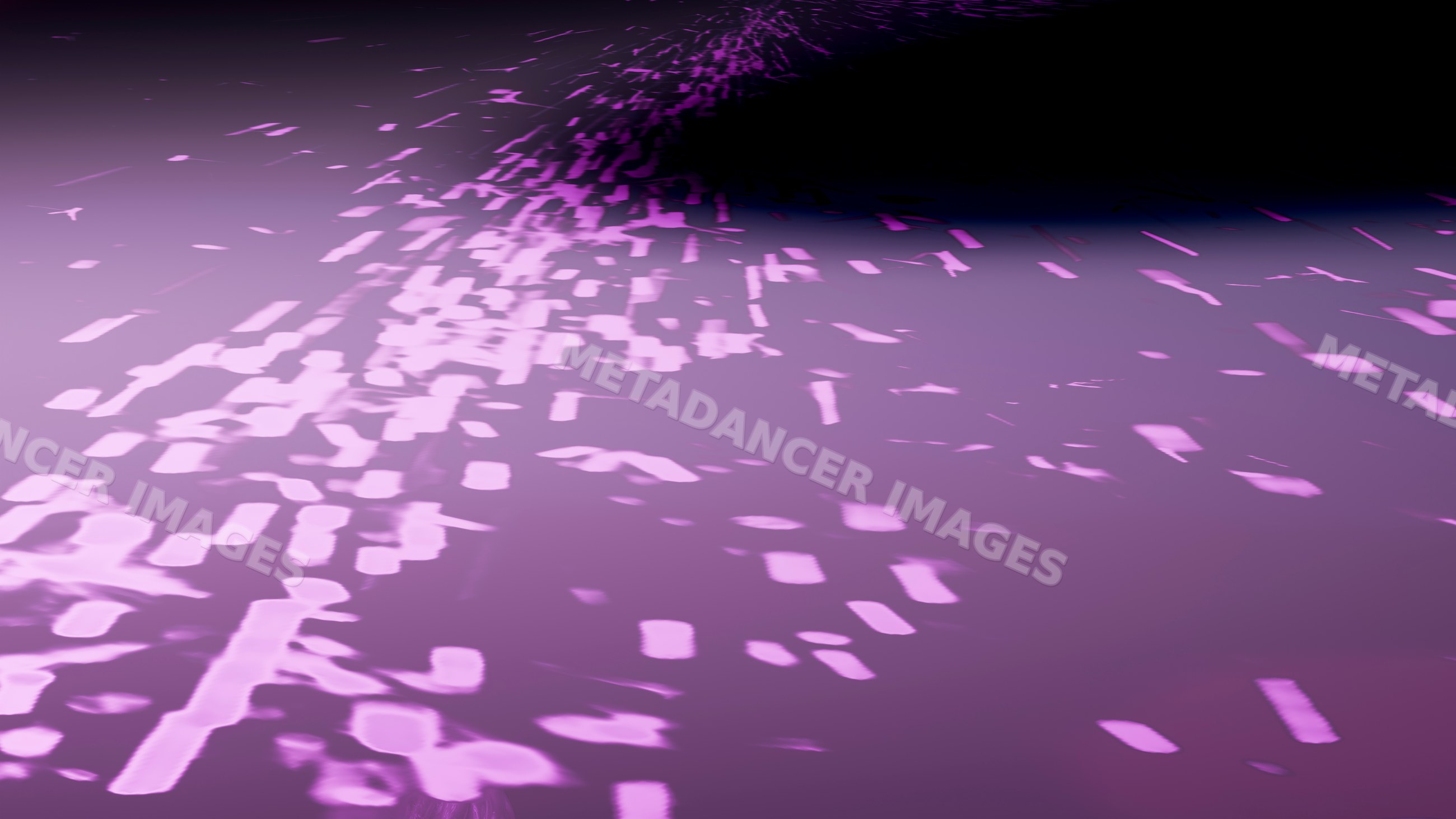 Abstract night reflection of colorful lights on water surface
