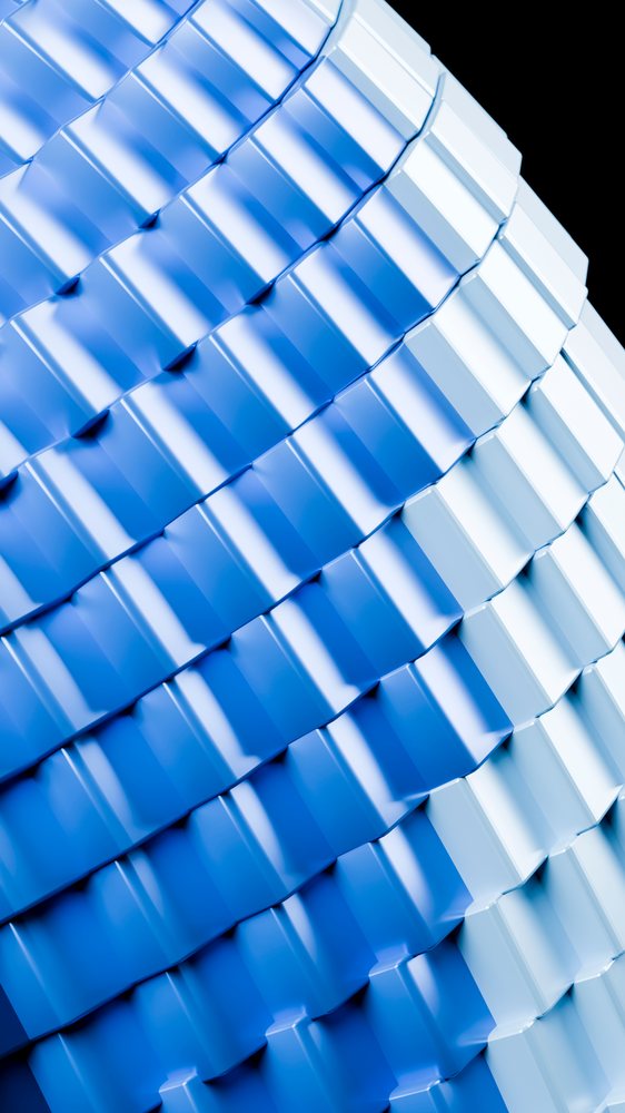 Blue and white 3d hexagonal abstract geometric pattern illustration