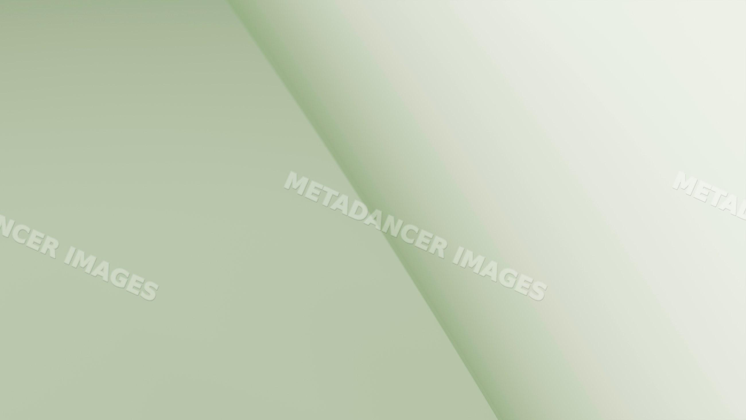 Abstract smooth curved surface with green and white gradient