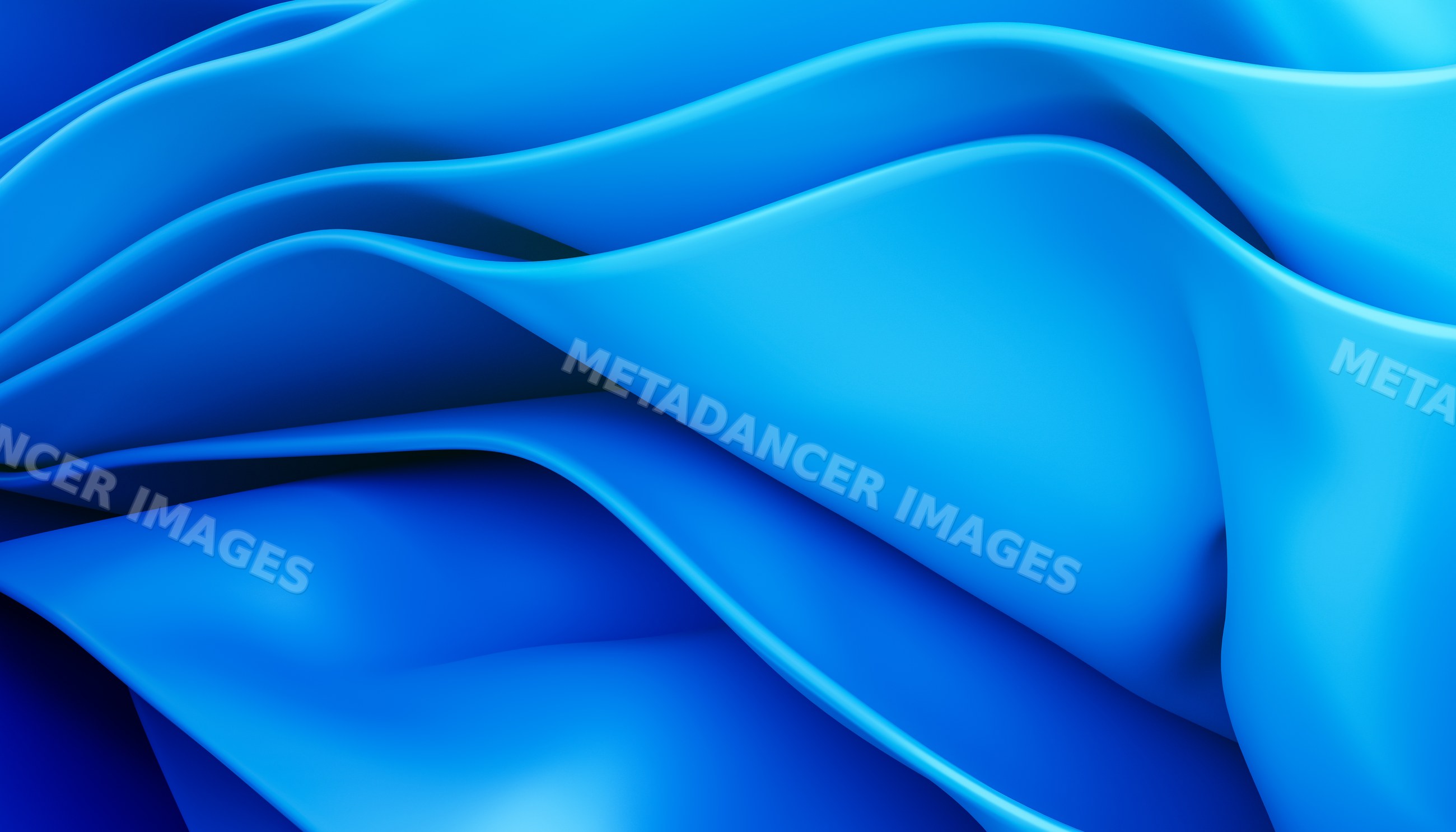 Blue abstract smooth curved folds background design
