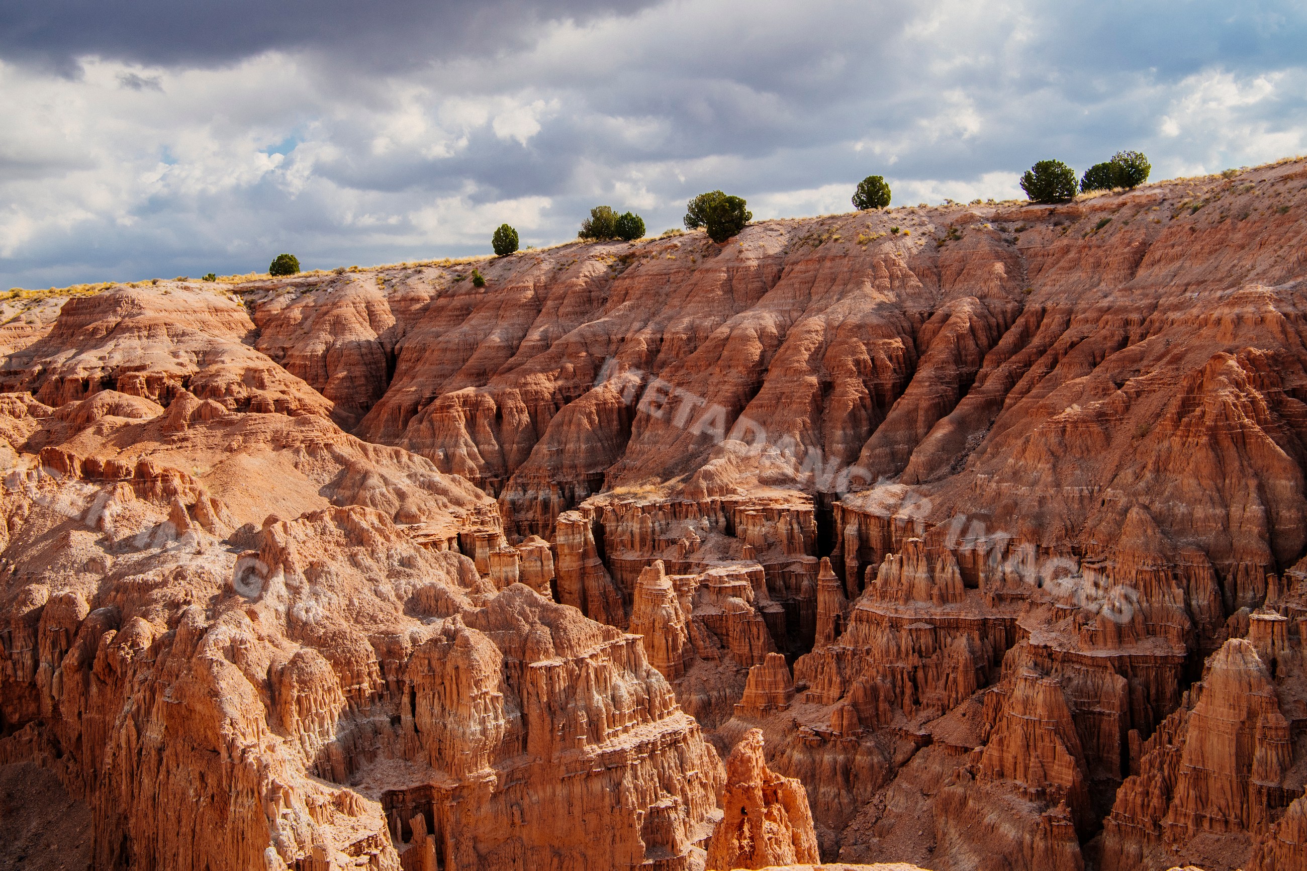 Rock formations and cliffs in Cathedral Gorge State Park Nevada