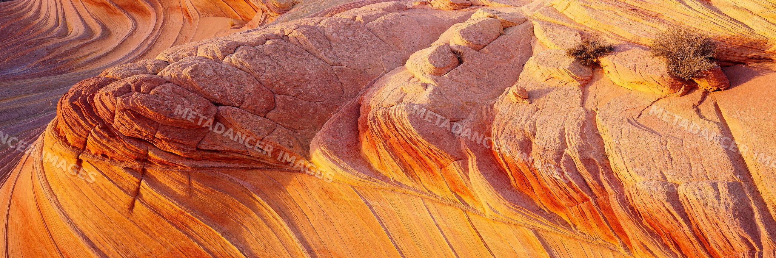 Rock formations with orange sandstone layers, arizona