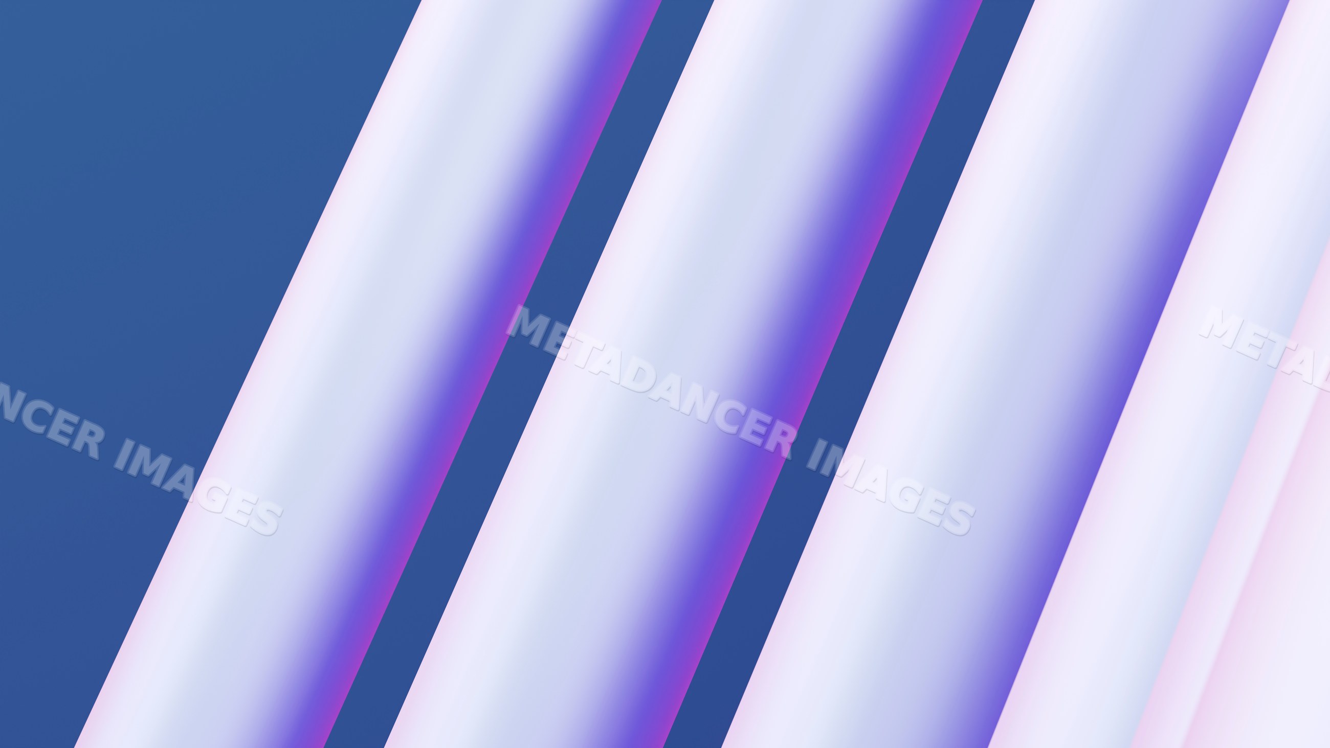 Light purple ribbons with soft shadows on blue background