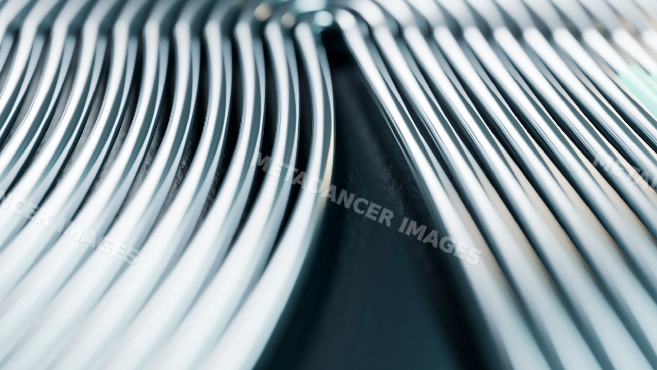 Close-up illustration of metal forks arranged side by side