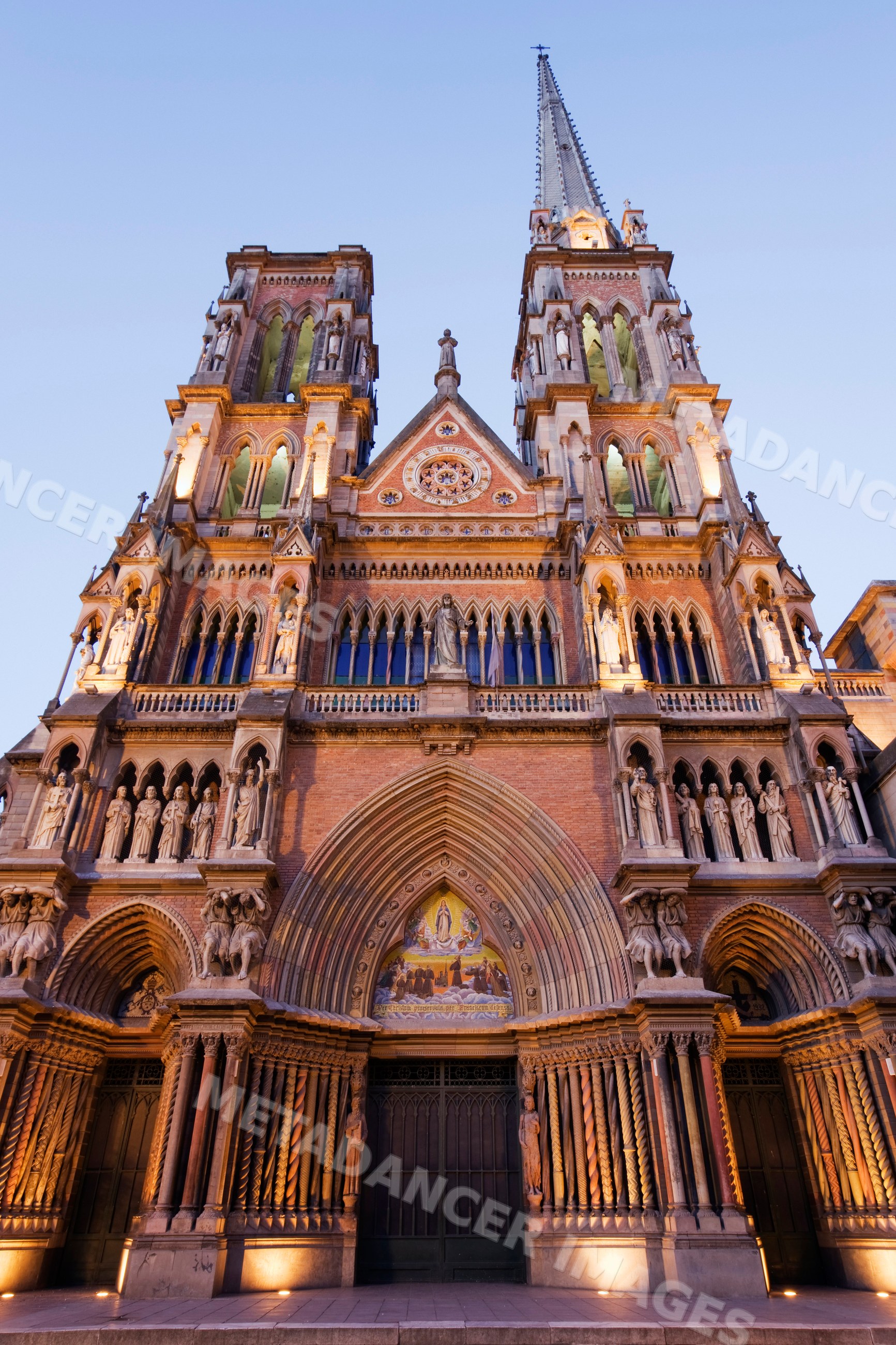 Iglesia de los capuchinos gothic church facade argentina