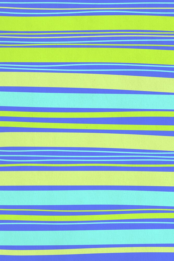 Digital illustration of horizontal abstract stripes in blue and green