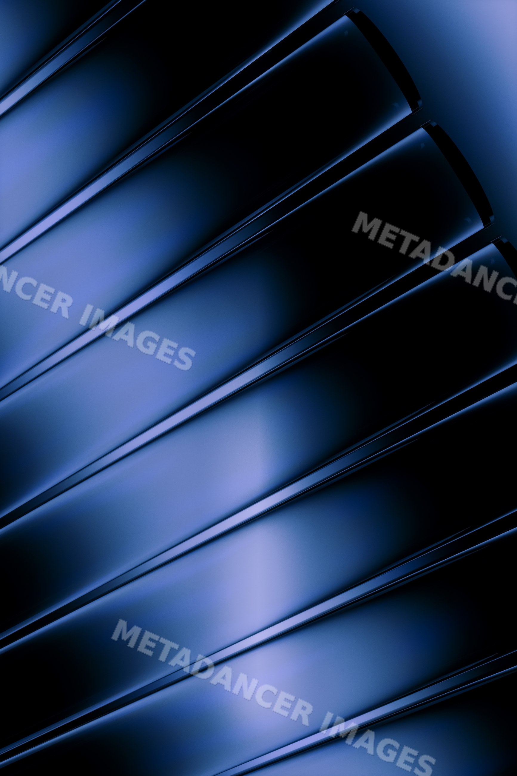 Abstract dark blue glass pane background with reflections