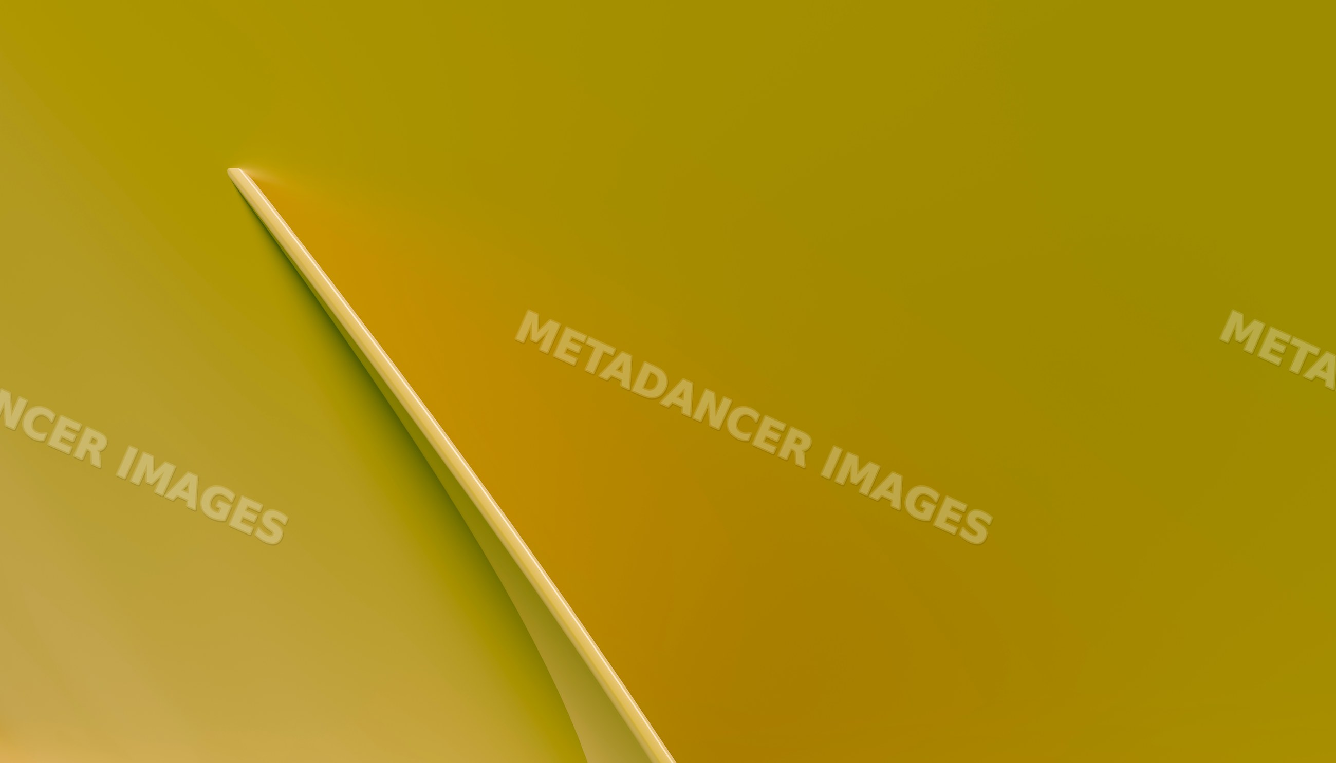 Curved yellow architectural structure with smooth modern design