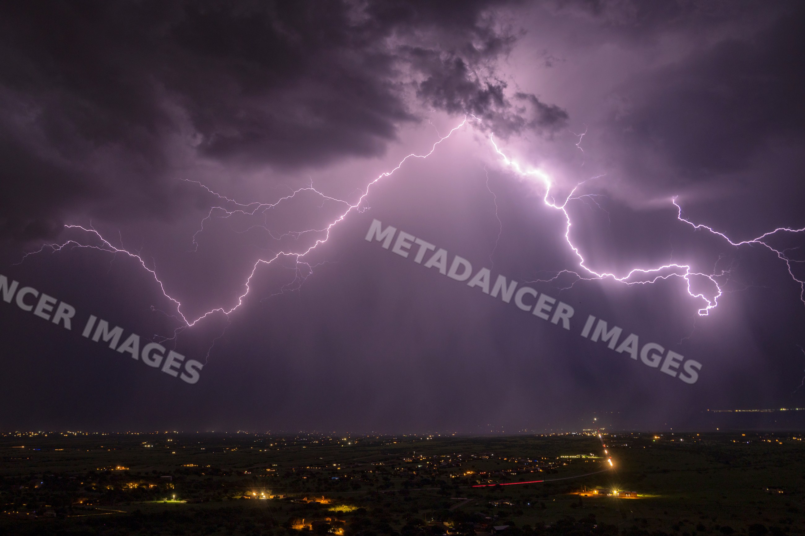 Lightning from Our Lady of the Sierras (Cerro de la Virgen)